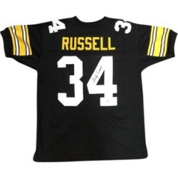 Autographed Andy Russell Pittsburgh Steelers Black Custom Jersey
