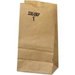 Bag GK1500 No.1 Paper Bag 30lb Kraft Brown 3.5 x 6.88 500-Pack
