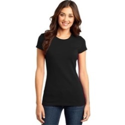 District DT6001 Juniors Very Important Tees Black - Small