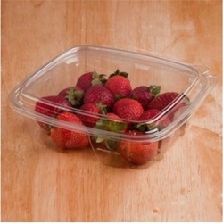 Dart Container CH24DED Safeseal Hinged Deli Container with Dome Lid Clear - Case