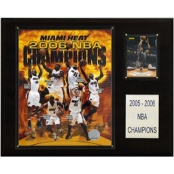 C & I Collectables 1215NBA06 NBA Heat 2005-06 NBA Champions Plaque