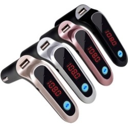 Bluetooth Car player and Radio Transmitter Kit with USB Car Charging