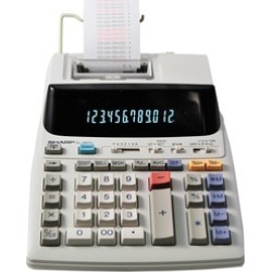 Sharp EL-1801V 12-Digit 2-Color Compact Printing Calculator