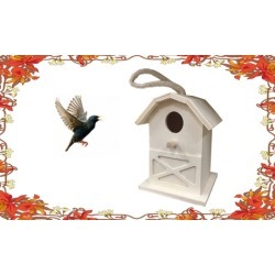 Decorative Birdhouse Perfect For Adults And Children To Paint