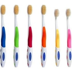 Mouth Watchers NS-706F Antimicrobial Adult Youth Toothbrush