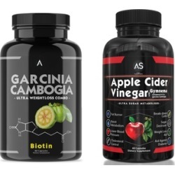 Angry Supplements Garcinia Cambogia with Biotin and Apple Cider Vinegar Weight Loss Supplement Set