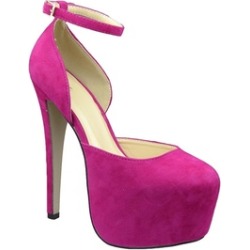 Hot Pink Platform Pump Womens Stiletto Heels Women's Ankle Strap