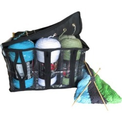 Evelots Knitting Tote Storage Bag Organizer