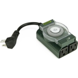 Stanley TimeIt Outdoor Twin 2-Outlet Mechanical 24 Hour Timer