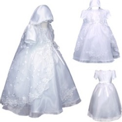 New Baby Girl Christening Baptism Formal Dress Gown New Born to 30M