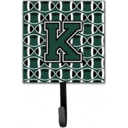 Carolines Treasures CJ1071-KSH4 Letter K Football Green & White Leash