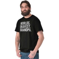 Worlds Okayest Grandpa Fun Grandfather Gift T Shirt Tee