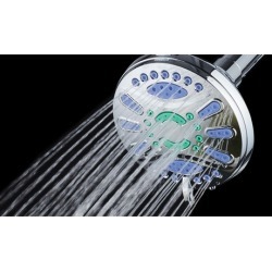 Microban 6-Setting Antimicrobial Fixed Shower Head