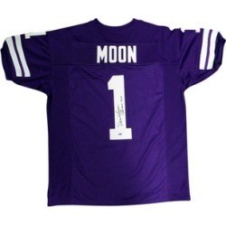 Autographed Warren Moon Washington Huskies Purple Custom Jersey