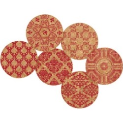 Corkology 377 Damask Cork Coaster Sets