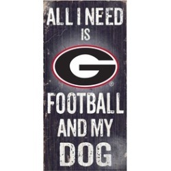 Fan Creations C0640 University Of Georgia Football And My Dog Sign