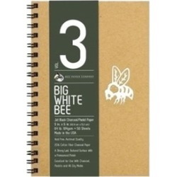 Bee Paper B204CB50-609 9 x 6 in. Big White Bee Jet Black Charcoal & Pastel Paper