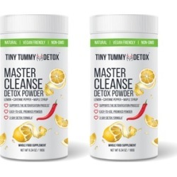 Tiny Tummy Detox Master Cleanse Powder Vegan Supplements (30 or 60 Servings)