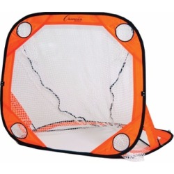 Champion Sports Portable Pop Up Lacrosse Goal - Orange, 4 X 4 Ft.