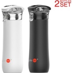2-Pack SimpleHH 23oz Double Wall Vacuum Stainless Steel Water Bottle