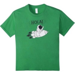 Hola Rocket Astronaut T-Shirt Spanish Foreign Language