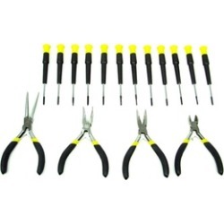 Stalwart 16 Piece Precision Jewelers Tool Set with Case