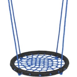 24" Web Swing Playground Tree Hanging Play Slide Seat Nylon Net Rope