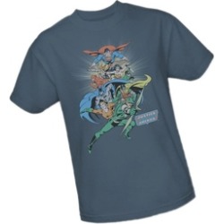 Tekty In League Justice League DC ComicsYouth Adult Tee