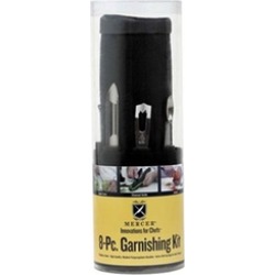 Mercer Tool M40000P Garnishing Tool Kit In Tube Packaging - 8 Piece