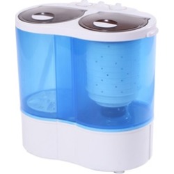 CostwayPortable Mini Washing Machine Compact Twin Tub 15lb Washer Spin