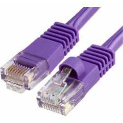 Cmple - RJ45 CAT5 CAT5E ETHERNET LAN NETWORK CABLE -w 100 FT Purple