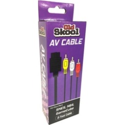 Old Skool AV Cable for Snes/ N64/ GameCube - Black