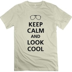 Ytaze Keep Calm And Look Cool F1 Natural Adult Tee
