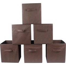 Folding Collapsible Storage Bins Baskets Containers Organizers 6 Pack