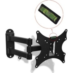 Double-Arm Swivel/Tilt TV Wall Mount Bracket Full Motion-for 17-37" TV