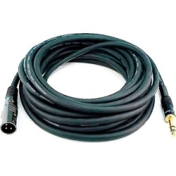 Monoprice 25ft Premier Series XLR Male to 1/4in TRS Male Cable, 16AWG