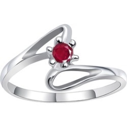 Orchid Jewelry 925 Sterling Silver 0.15 Carat Ruby Ring