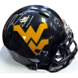 Autographed Tavon Austin West Virginia Mountaineers Speed Mini Helmet