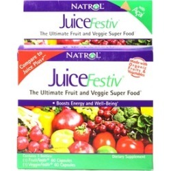 Natrol JuiceFestiv Fruit and Vegetable Supplements (120 Capsules)