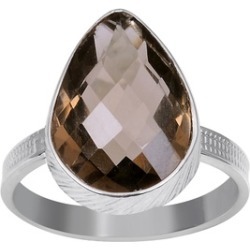 Orchid Jewelry 925 Sterling Silver 5 Carat Smoky Quartz Ring