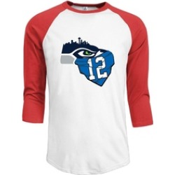 Dyong NINJOE Plain 3/4 Seattle Football Teams Adult Tee