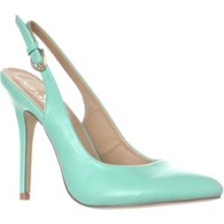 Riverberry 'Lucy' Pointed-Toe Sling Back Pump Heels, Mint PU