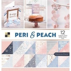 Diecuts With A View PS005589 Paper Stack Double-Sided - Peri and Peach
