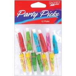 Creative Expressions 328853 Party Picks 4 in. 12-Pkg-Cocktail Parasols