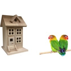 Bird House & Designed of Natural Wood