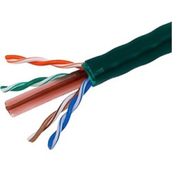 Cat6 Ethernet Bulk Cable Internet Cord Stranded UTP 24AWG 1000ft Green