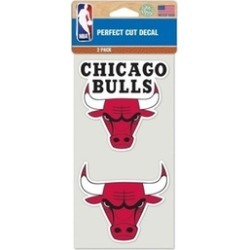 Chicago Bulls Set of 2 Die Cut Decal Stickers Perfect Cut