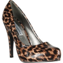 Riverberry 'M4474' Hidden Platform Stiletto Heels, Brown Cheetah