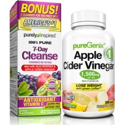 PureGenix Apple Cider Vinegar (100-Count) and 7-Day Cleanse (42-Count) Dietary Supplements