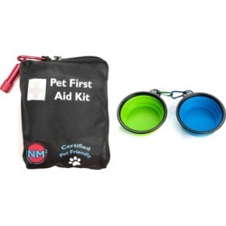 Pet First Aid Kit (25-Piece) w/ Free 2-Pack Collapsible Pet Food Bowls